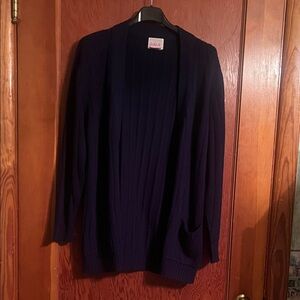 Elegant Navy Cardigan Sweater